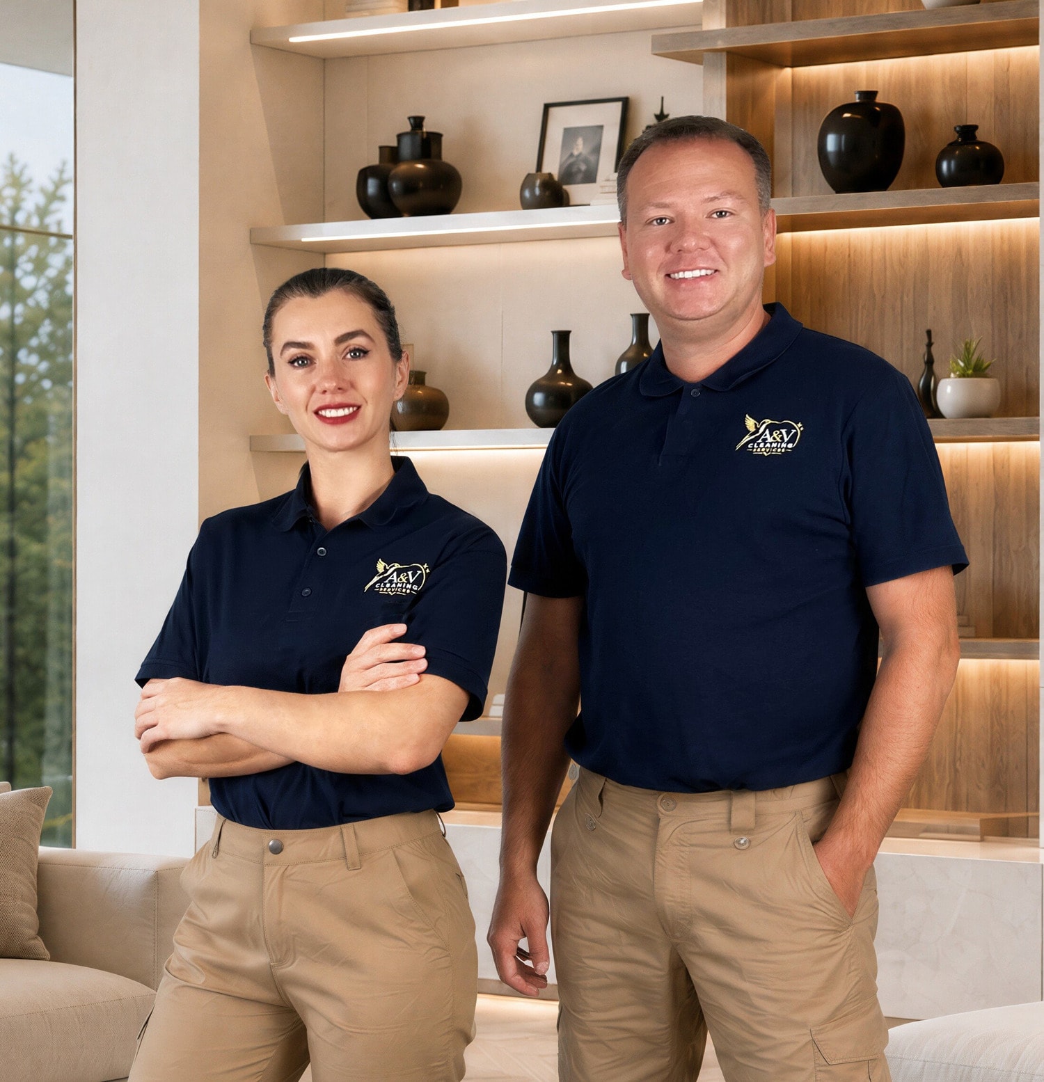 A&V Cleaning Services team in a Jacksonville, FL home